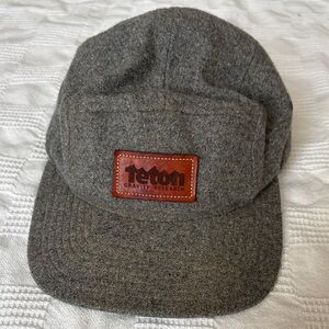 Teton Gravity Research Gray Wool Cap 3Panel